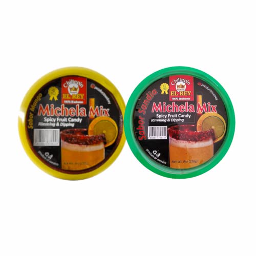 Michela Mix 2 Pack michelada Rimmer, Rimming Dip, Michelada and Fruit Dip, Chiltepin El Rey