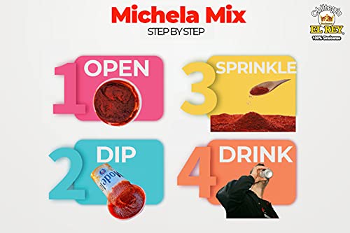 Michela Mix 2 Pack michelada Rimmer, Rimming Dip, Michelada and Fruit Dip, Chiltepin El Rey