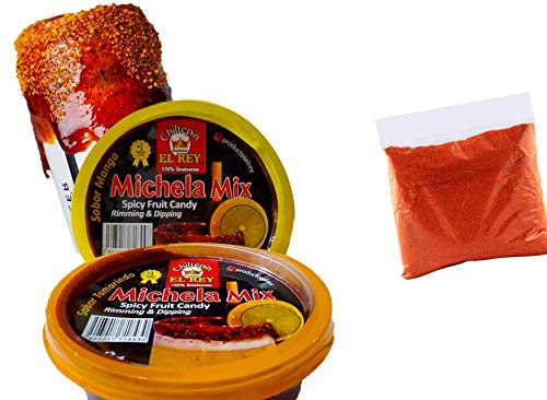 Michela Mix 2 Pack michelada Rimmer, Rimming Dip, Michelada and Fruit Dip, Chiltepin El Rey